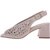 Melluso Sandalo Gioiello Traforato in camoscio Beige Chiaro n653q 38