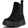 FitFlop Sandali da donna con zeppa incrociata in pelle F-mode, Tutto nero, 36 EU