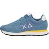 SUN68 Uomo Sneakers Basse Z36101 Pelle Blu Chiaro 44