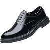 RIXANT Scarpe Oxford rialzate in pelle da uomo, con rialzo, for aumentare l'altezza, eleganti, da ufficio, colore nero e marrone(Schwarz,43 EU)