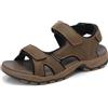 ARRIGO BELLO Sandali Uomo Estivi Sportivi Trekking Strappo Sandali Antiscivolo Spiaggia Scarpe per All'aperto Taglie 41-46(Marrone,43)