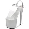 BeAUZQ Tacco Alto da Donna 20 cm Tacchi Alti Sexy Spogliarellista Performance sul palco Pole Dance Tacchi Alti Discoteca Party Dance Tacchi Alti Taglie Forti Unisex