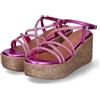 CAFèNOIR Cafe Noir SANDALO CON LACCI INCROCIO IN STRASS ZEPPA FASCIA RAFIA - C1HN9003