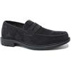 Evoga Mocassini Uomo Class Scarpe Calzature Eleganti Casual camoscio (Nero, Numeric_41)