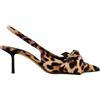 BAISOILIHA Donne Stoffa High-Heel Cinturino sul retrò Scarpe Bow Detail On The Front Elastico Strap Around The Back Appuntito Sposa Festa Ufficio Danza Pump