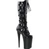 BeAUZQ Piattaforma delle Donne 20CM Tacco A Spillo Stivali Alti al Ginocchio Tacchi Alti Moda Ultra Alti Tacchi A Spillo Piattaforma Lace Up Stivali