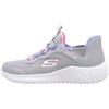Skechers Bambine e ragazze Bounder Simple Cute Slip-In ALLENATRICE, Gray Synthetic/Trim, 28 EU
