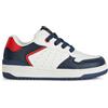 Geox J Washiba Boy B, Scarpe da Ginnastica, Bianco Blu Marino, 35 EU