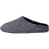 Le Clare Nuvola Uomo - Pantofola Invernale Uomo in Panno di Lana con Plantare Estraibile - Colore Grigio - Taglia 42