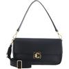 Coccinelle Pelle borsa a tracolla borsetta C-Me Lock Handbag Grained Leather Noir nero