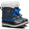 Sorel Yoot Pac Nylon WP, Stivali da Neve Impermeabili Unisex - Bambini e ragazzi, Blu (Collegiate Navy/Super Blue 211), 30 EU