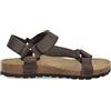 PAYMA - Sandali in Pelle per Uomo Donna Unisex. Due Fibbie. Punta Aperta. Confortevole Infradito. Suola Bio Anatomica. Marrone, nero, pelle.