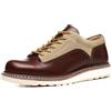 SL-Saint Uomo Fatto a Mano a Bassa Tazza di Moda Stivali Genuini in Pelle Bovina Scarpe Moda Lace Up (Moda RossoMarrone, Adulto, Uomo, 47, Numero, Sistema Taglie Calzature EU, Media)