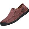 Generisch Mocassino, scarpe da uomo in pelle, estive, traspiranti, morbide, comode, scarpe sportive in tinta unita, grandi dimensioni, suola morbida, ammortizzante, scarpe da passeggio, per attività