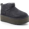 UGG Stivaletti in pelle W Classic Ultra Mini blu -Altezza piattaforma 5cm-, blu, 41 EU