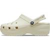 Crocs Women's Classic Platform Clog 38-39 EU Bone