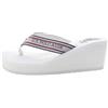 U.S. Polo Assn. - Infradito CHANY006W4T1 in Tessuto, Bianco-Blu-Rosso (39)