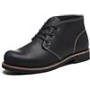 SL-Saint Stivali Chukka Classici Fatti a Mano Da Uomo Moda Vera Pelle di Vacchetta Scarpe Comode 5'' Allacciate (Nero Lana, Adulto, Uomo, 44, Numero, Sistema Taglie Calzature EU, Larga)