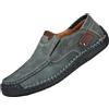 Generisch Mocassino, scarpe da uomo in pelle, estive, traspiranti, morbide, comode, scarpe sportive in tinta unita, grandi dimensioni, suola morbida, ammortizzante, scarpe da passeggio, per attività