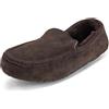Polar Uomo Mocassinos Australiano Camoscio Montone Casa Pelliccia Pantofole - BRO45 AYC0254