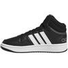 adidas Unisex - Bambini Hoops Mid Shoes, Core Black / Cloud White / Grey Six, 30 1/2 EU