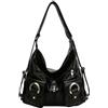 AINUOEY Donna Borse a Mano Borsa a Spalla Elegante Grandi Firmate Marca Tracolla Antifurto PU pelle 79303 1 pz Nero