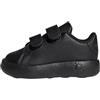 adidas Advantage Shoes Kids, Scarpe da Tennis Unisex - Bambini e Ragazzi, Core Black Grey Six Core Black, 19 EU