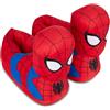 Marvel Pantofole da Uomo a Forma di Spiderman, in Peluche 3D, Motivo: Spiderman, Capitan America, Ironman e Hulk, Rosso, 7-8