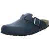 Birkenstock 059463 Boston Black, Oiled Leather Zoccoli Uomo, Black EU 40