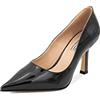 QUEEN HELENA Scarpe Eleganti con Tacco Basso Decollete a Punta Chiusa Donna K3147 (Nero, Numeric_38)
