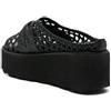 Cult Ciabatta Nera Traforata con Piercing Metallico da Donna - 39