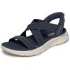 Skechers Donna Go Walk Flex Sandal Glimmer Up Slip-in ALLENATRICE, Navy, 36 EU