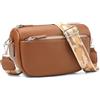 SENDEFN Borsa Tracolla Donna, Piccola Borsa a Spalla in Pelle Vegana, Borsa a Mano con Cinghia Regolabile, per Viaggi, Lavoro, Shopping