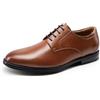 Bruno Marc Scarpe Eleganti Uomo Derby Elasticizzate,Marrone,42
