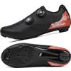 LZQpearl Strada Scarpe da Ciclismo, Uomo Donna Scarpes da Bici Professionali, Sneakers da Ginnastica per Bicycle da Esterno PRO Unisex Compatibili con Tutti i Modelli SPD-SL e Look (Black,46)