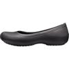 Crocs Donna Crocs At Work Flat W Scarpa bassa, Black, 34/35 EU