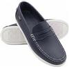Zerimar Mocassino nautico da uomo in vera pelle, scarpa casual elegante e leggera per l'uso quotidiano o formale,scarpa comoda con un design moderno, Blu marino, 42 EU