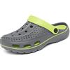 INMINPIN Zoccoli e Sabot Donna Uomo Antiscivolo Scarpe da Giardino Sandali da Spiaggia Estate Pantofole da All'aperto con Supporto per Arco,Grigio Verde,36/37 EU
