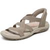 Skechers Reggae Slim-Stretch Flex Hands Free Slip-ins, Sandali Donna, Tortora, 40 EU