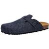 Lico Ciabatte uomo Bioline Clog Nature, Blu, 45 EU