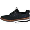 bugatti Scarpa Stringata Realizzata in Un Mix di Materiali Traspiranti, Memory Foam, Lacci Elastici Uomo, Nero, 48 EU