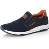 Rieker Uomo Mocassini B3450, Uomini Pantofole,Pantofola,Scarpe da College,Scarpe Business,Blu (Blau / 14),42 EU / 8 UK