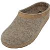 HAFLINGER Grizzly Torben pantofola zoccolo in feltro di pura lana torba, taglia 42