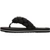 Tommy Jeans Donna Infradito Braided Beach Sandal con Dettaglio a Treccia, Nero (Black), 36