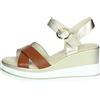 CINZIA SOFT Sandali Comodi con Zeppa Sv619849, Stone, 39