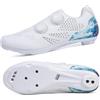 LZQpearl Strada Scarpe da Ciclismo, Uomo Donna Scarpes da Bici Professionali, Sneakers da Ginnastica per Bicycle da Esterno PRO Unisex Compatibili con Tutti i Modelli SPD-SL e Look (White,43)