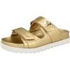 GUESS Fabula Sandalo Piatto da Donna, Oro 710., 37.5 EU