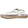Inblu Sandali infradito con strass ed elastico, donna, bianco, 39