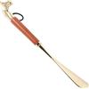 WRITWAA Calzascarpe Testa di Cavallo 32cm in Lega e Legno Marrone