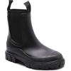 Harssidanzar Donna Stivali da pioggia corti Scarpe da giardino impermeabili Antiscivolo Caviglia Chelsea Boot per lavoro all'aperto HL216EU, Nero, Taglia 40